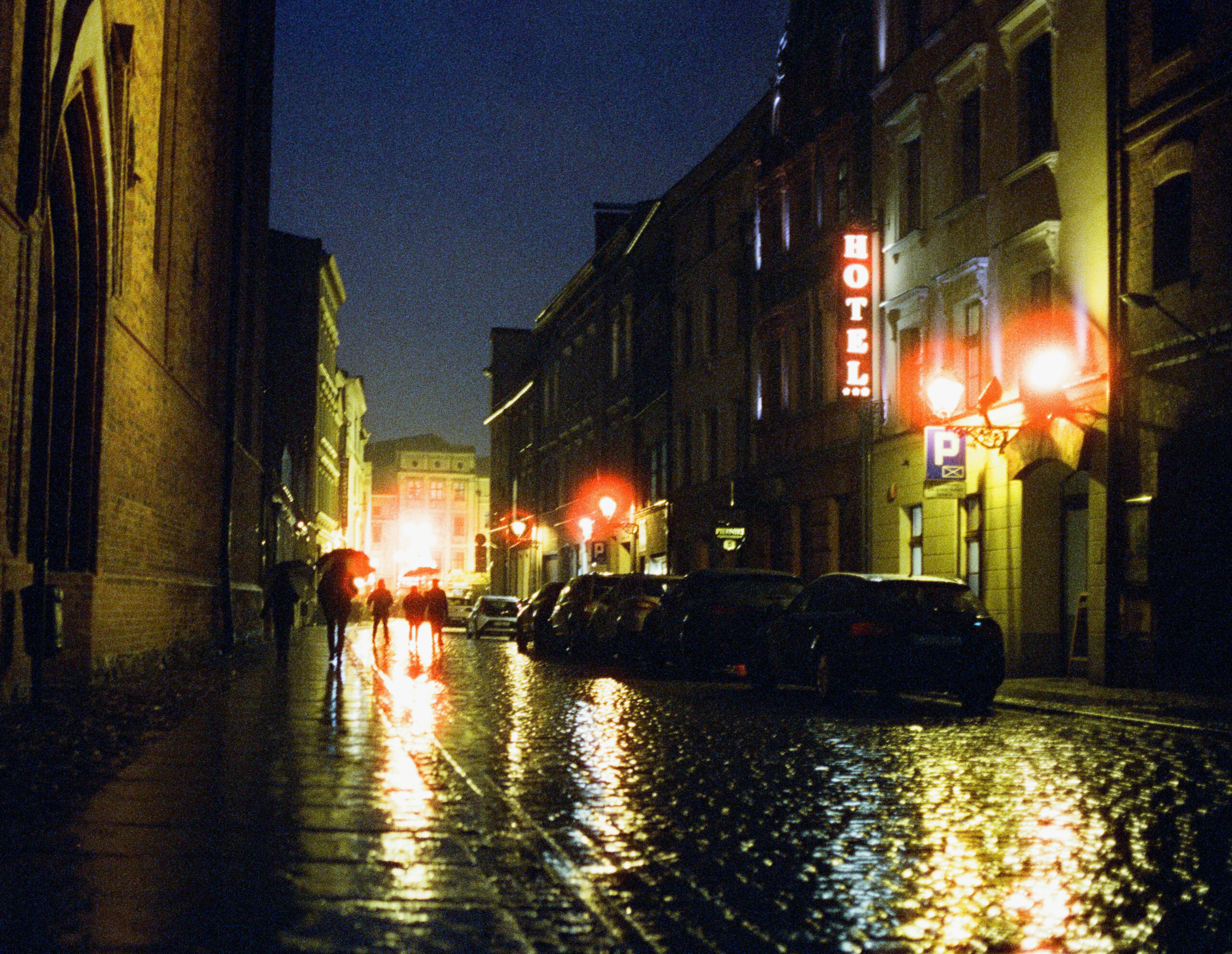 Gingerbread market stalls in Toruń during Camerimage